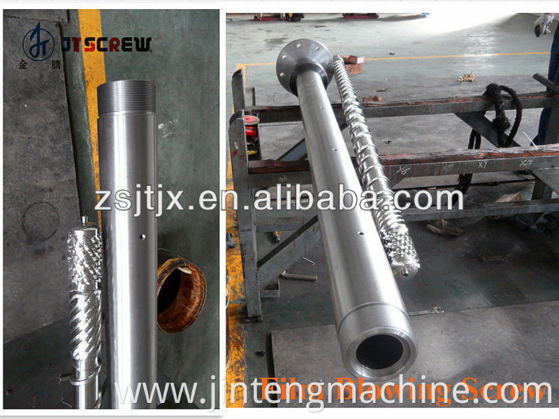 HDPE Blow Molding Application Screw Barrel / HDPE Single Screw Blow Molding Machinery / High Speed Single Screw